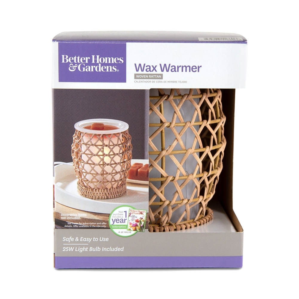 Wax Warmer Woven Rattan
